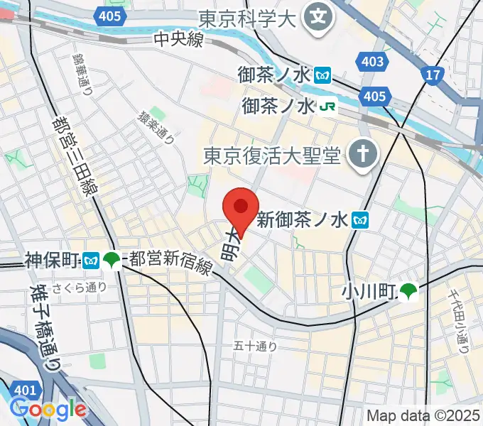 クロサワ楽器ドクターサウンドの地図