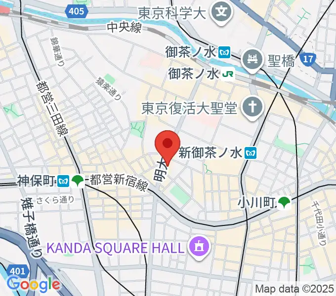 クロサワ楽器ドクターサウンドの地図