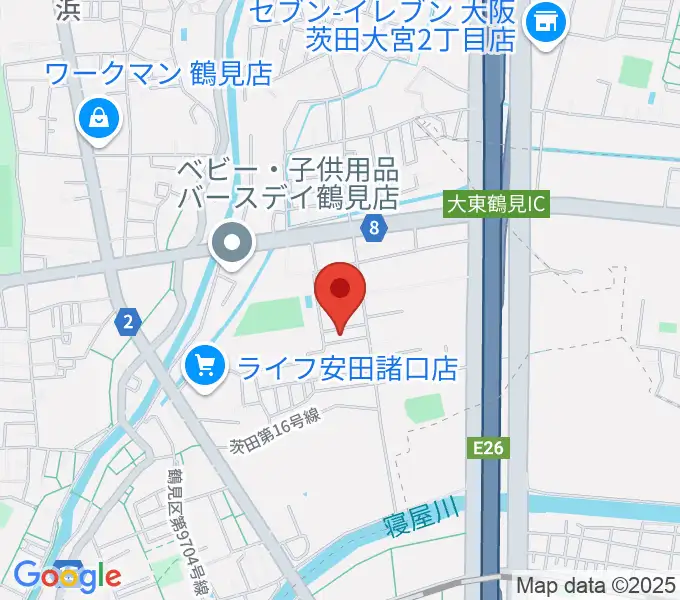 あゆみ音楽教室の地図