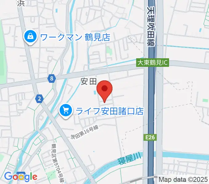 あゆみ音楽教室の地図