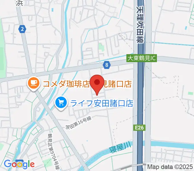 あゆみ音楽教室の地図
