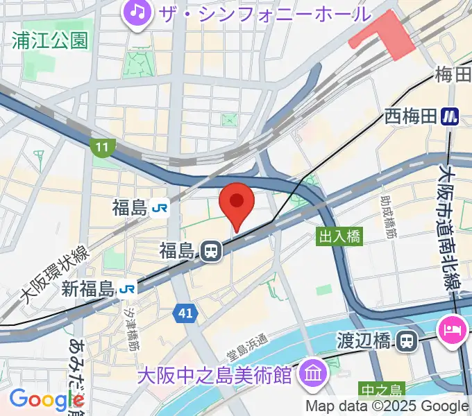 ソウルバードミュージックスクール大阪本校の地図