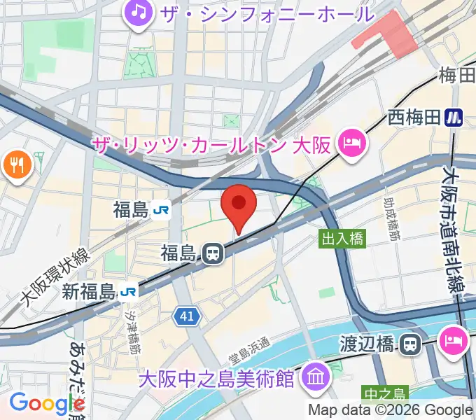 ソウルバードミュージックスクール大阪本校の地図