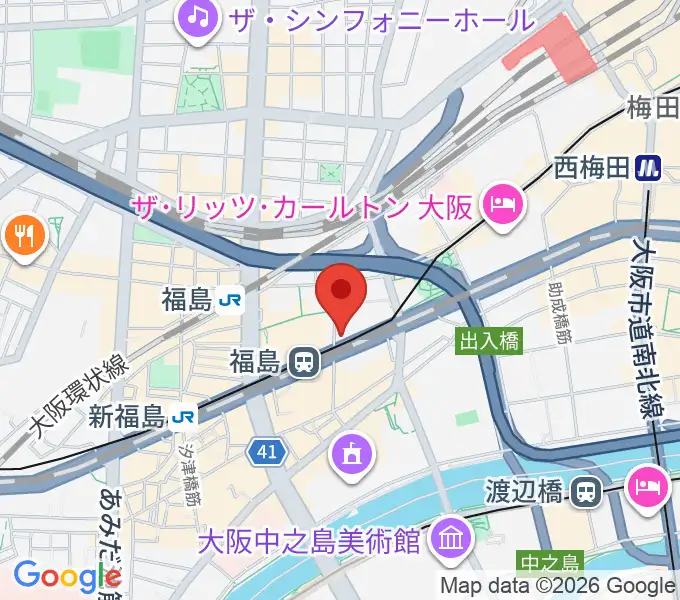 ソウルバードミュージックスクール大阪本校の地図