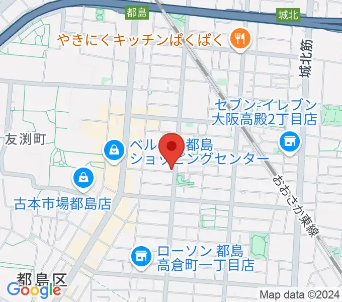 都島ミューズランド音楽教室の地図