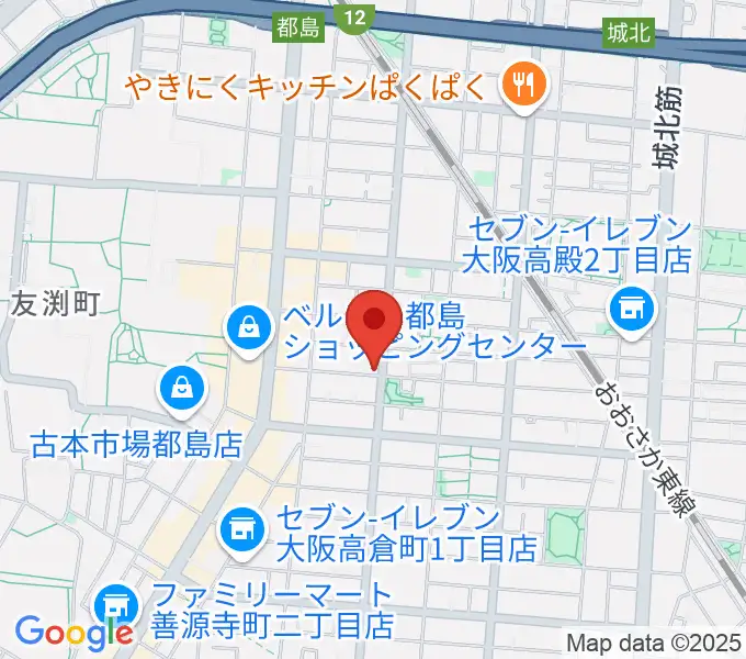都島ミューズランド音楽教室の地図