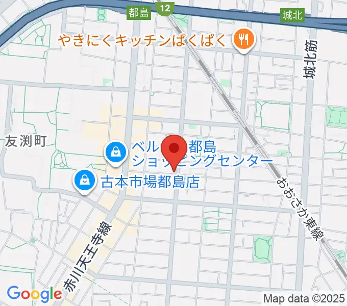 都島ミューズランド音楽教室の地図