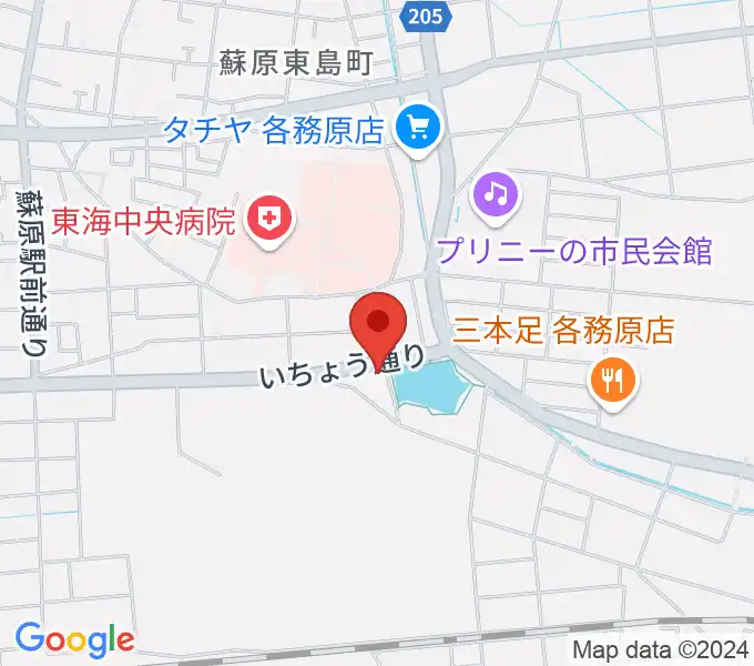 そはら音楽教室の地図