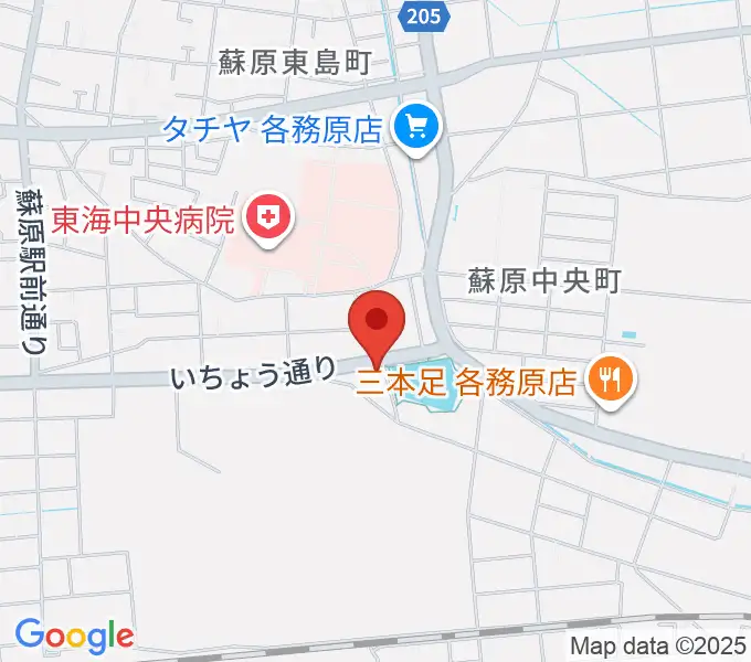 そはら音楽教室の地図