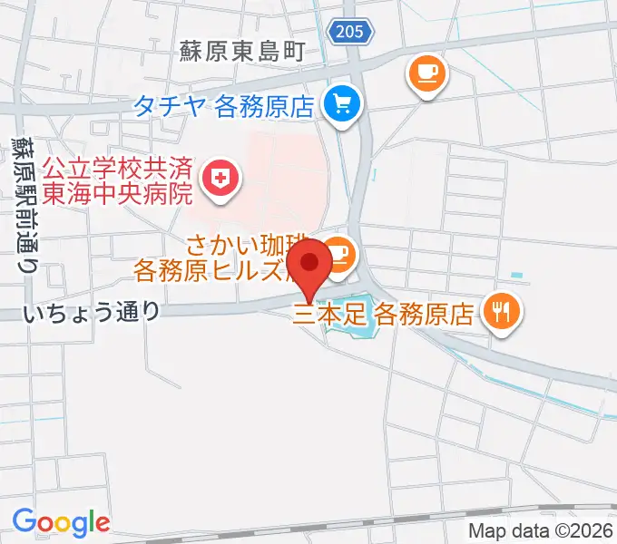 そはら音楽教室の地図