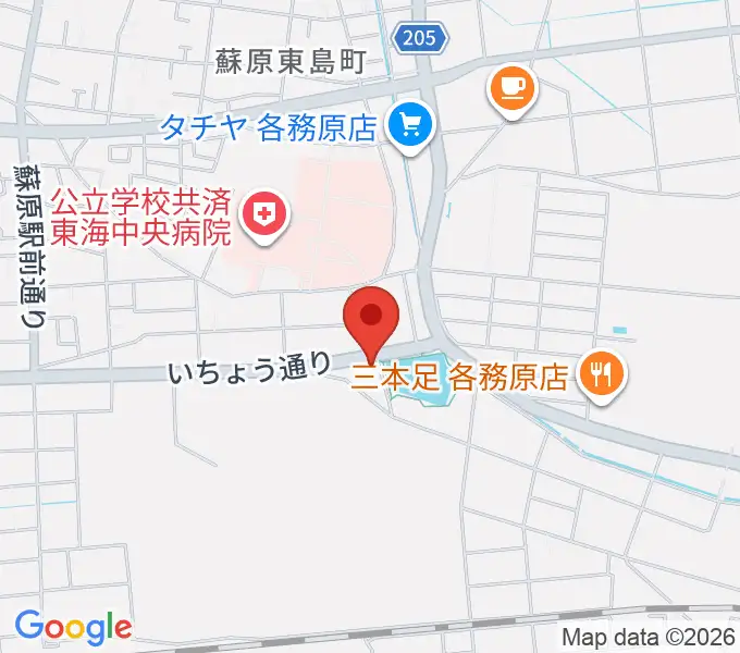 そはら音楽教室の地図