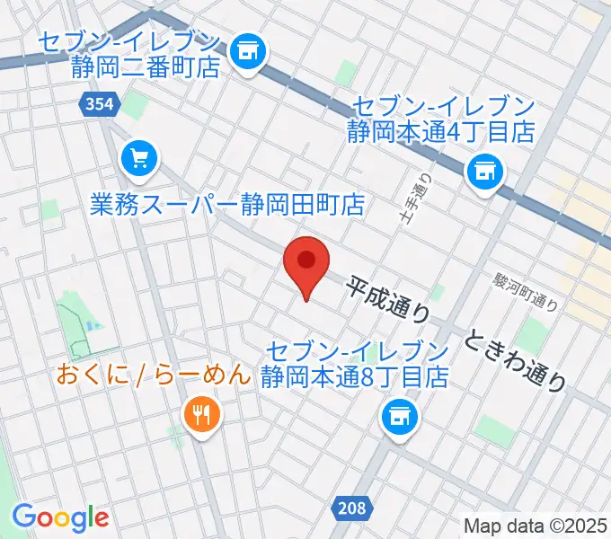 山崎音楽教室 七番町教室の地図