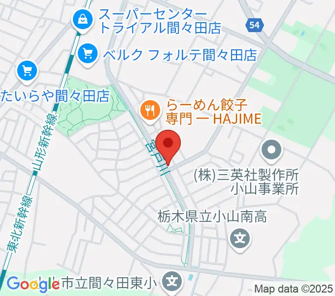 アルスミュージックスクールの地図