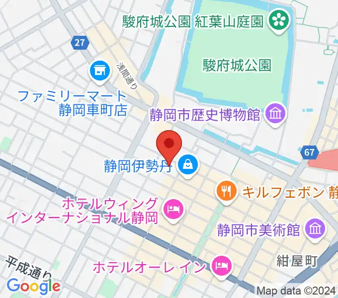 すみやグッディ おとサロン静岡呉服町の地図