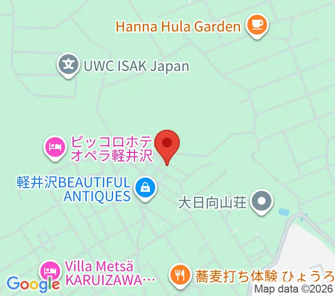 音楽ロッヂ ゆうげん荘の地図