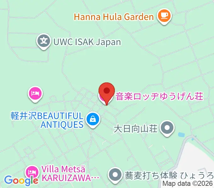 音楽ロッヂ ゆうげん荘の地図