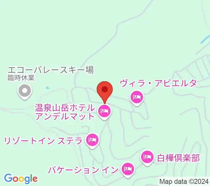 ペンション森の音楽家の地図