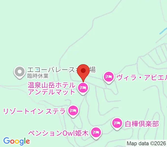 ペンション森の音楽家の地図