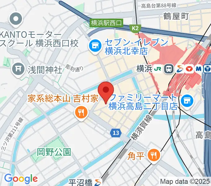 イシバシ楽器 横浜店の地図