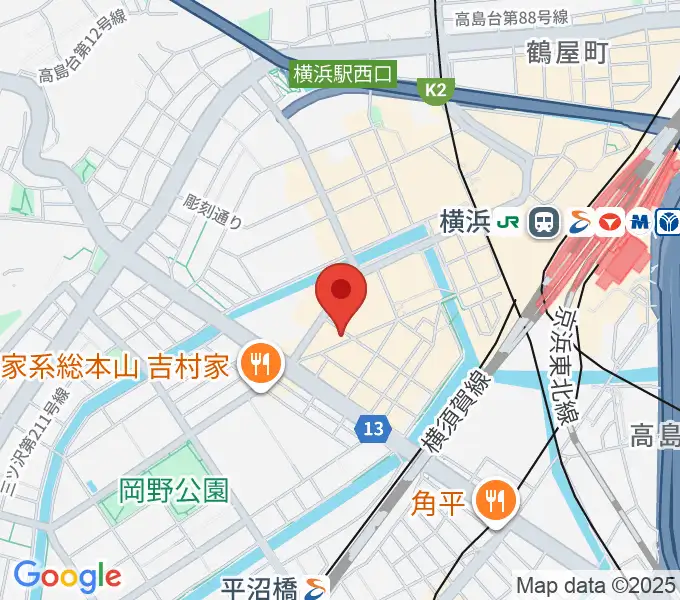 イシバシ楽器 横浜店の地図