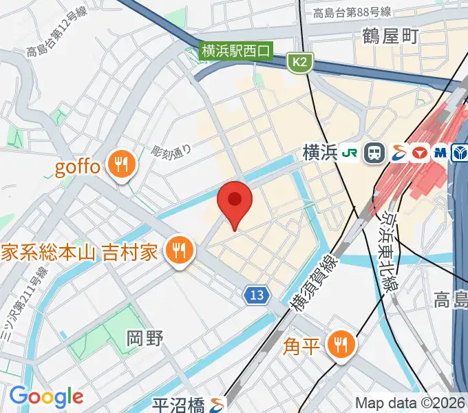 イシバシ楽器 横浜店の地図