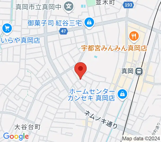 シノザキ総合音楽学院の地図