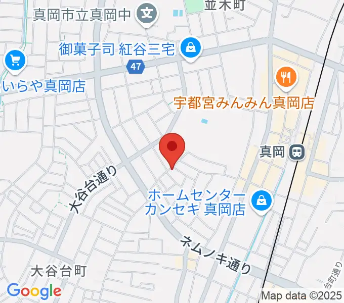 シノザキ総合音楽学院の地図