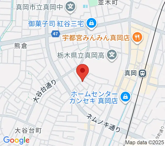 シノザキ総合音楽学院の地図