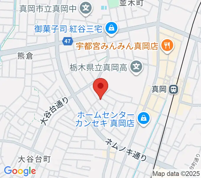 シノザキ総合音楽学院の地図