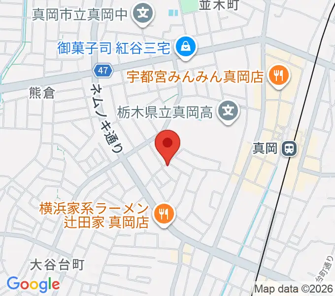 シノザキ総合音楽学院の地図