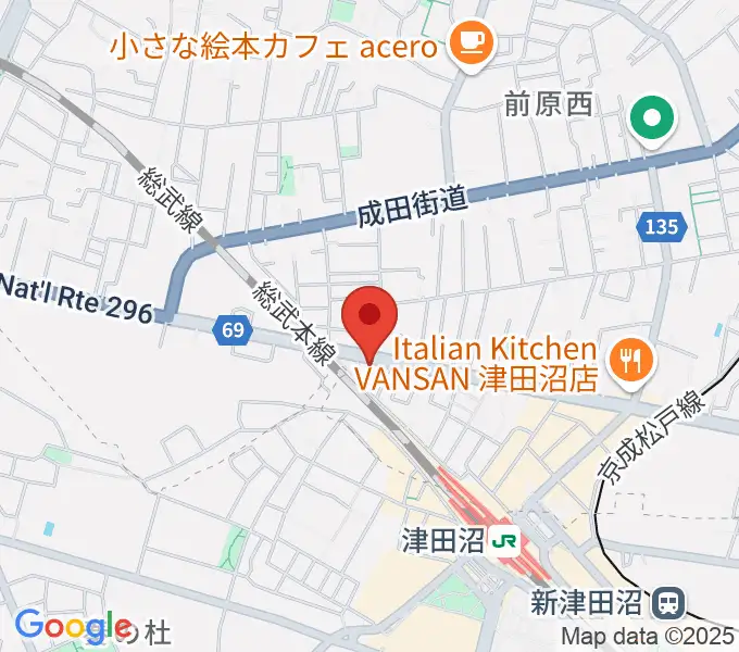 STUDIO24津田沼の地図