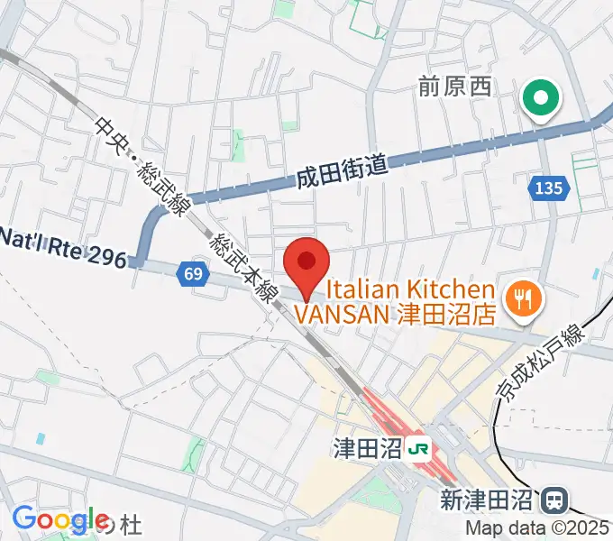 STUDIO24津田沼の地図