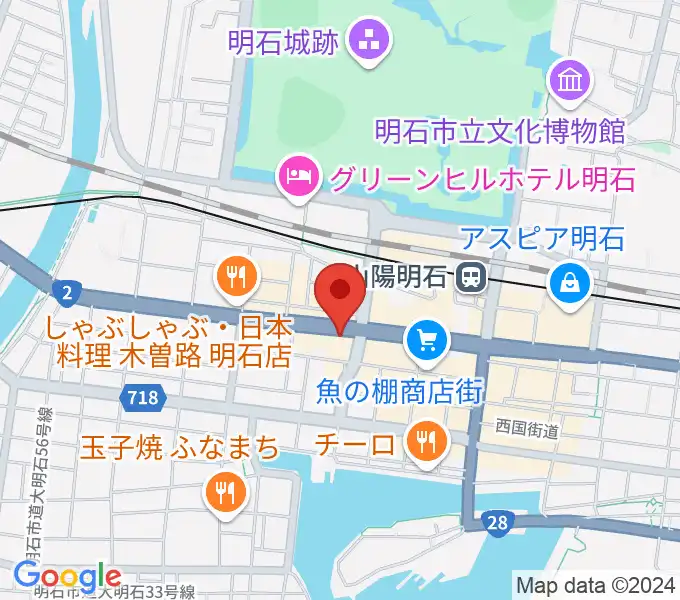 明石ポチの地図