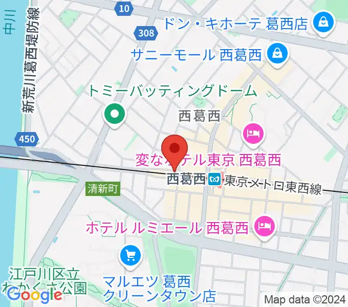 サウンドスタジオＭ西葛西店の地図