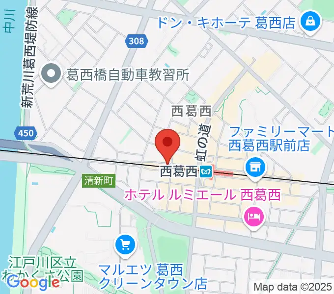 サウンドスタジオＭ西葛西店の地図