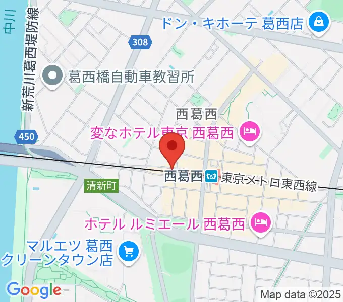サウンドスタジオＭ西葛西店の地図