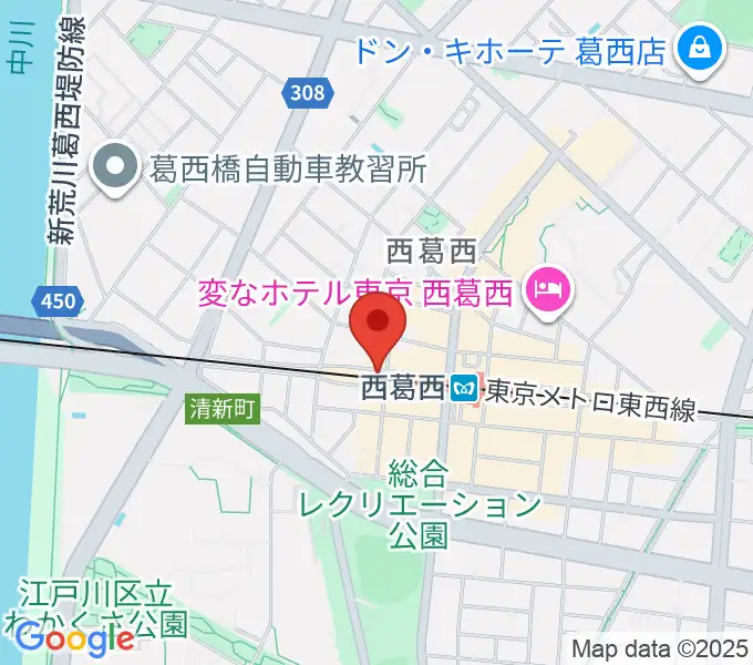 サウンドスタジオＭ西葛西店の地図