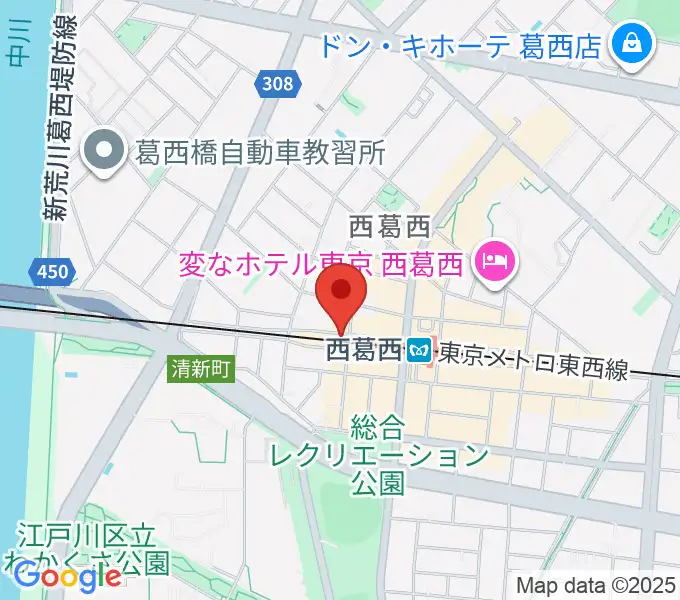 サウンドスタジオＭ西葛西店の地図
