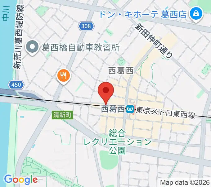 サウンドスタジオM西葛西店の地図