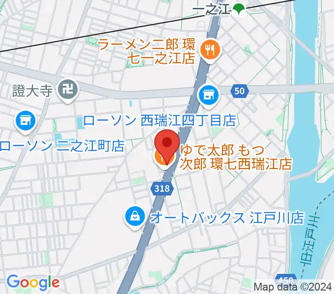 サウンドスタジオＭ一之江店の地図