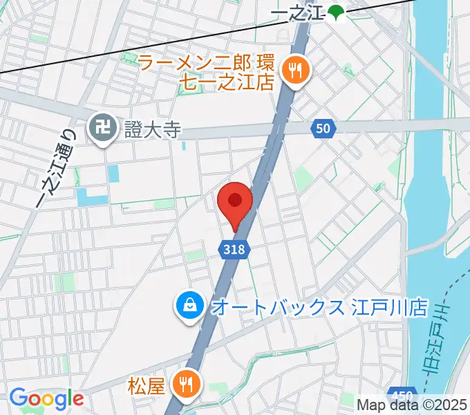 サウンドスタジオＭ一之江店の地図