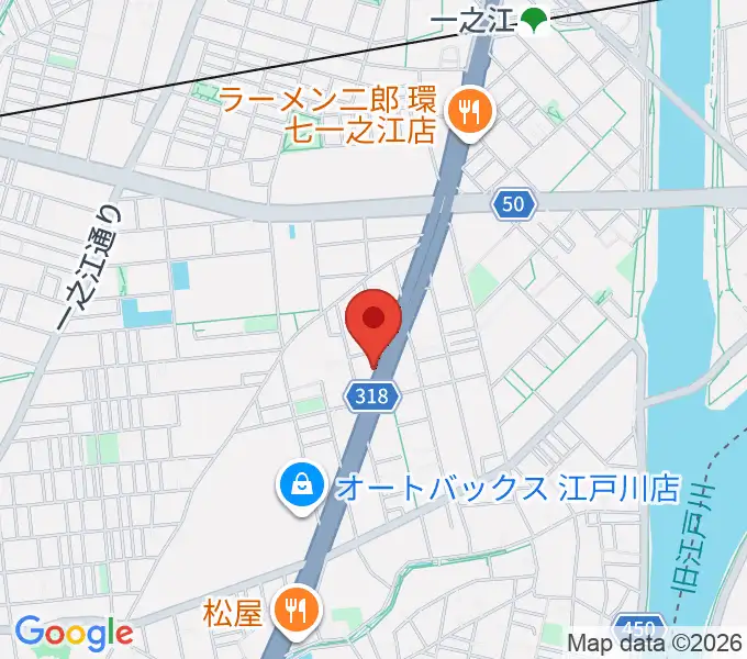 サウンドスタジオＭ一之江店の地図