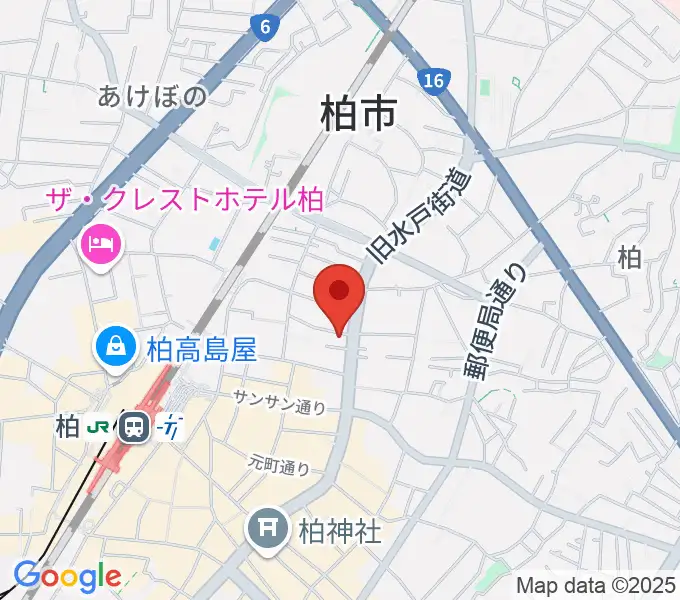 サウンドスタジオＭ柏part1（旧M3rd）の地図