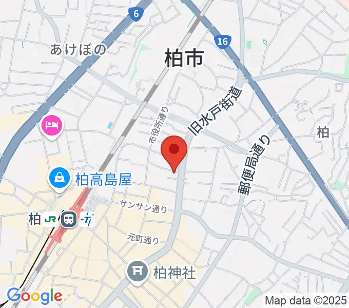 サウンドスタジオＭ柏part1（旧M3rd）の地図