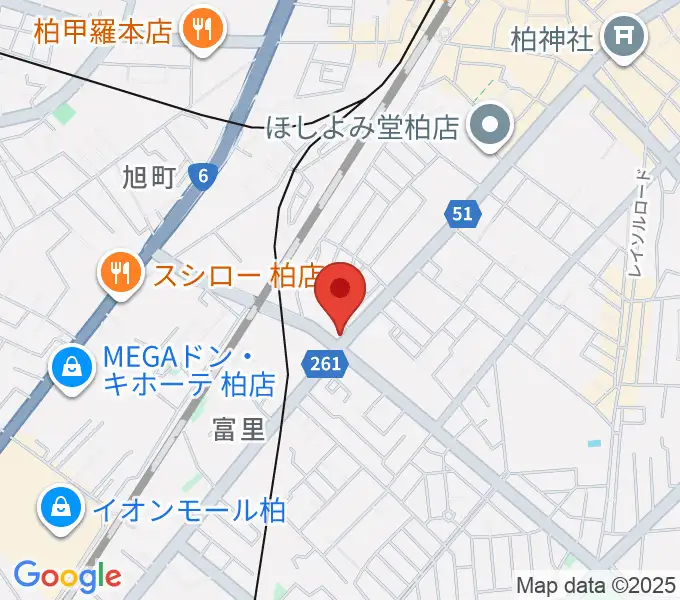 サウンドスタジオM 柏店の地図