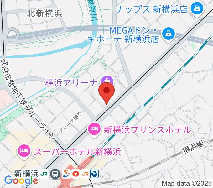 Mugic Piano Studio新横浜の地図