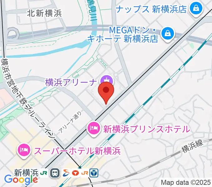 Mugic Piano Studio新横浜の地図