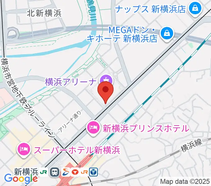 Mugic Piano Studio新横浜の地図
