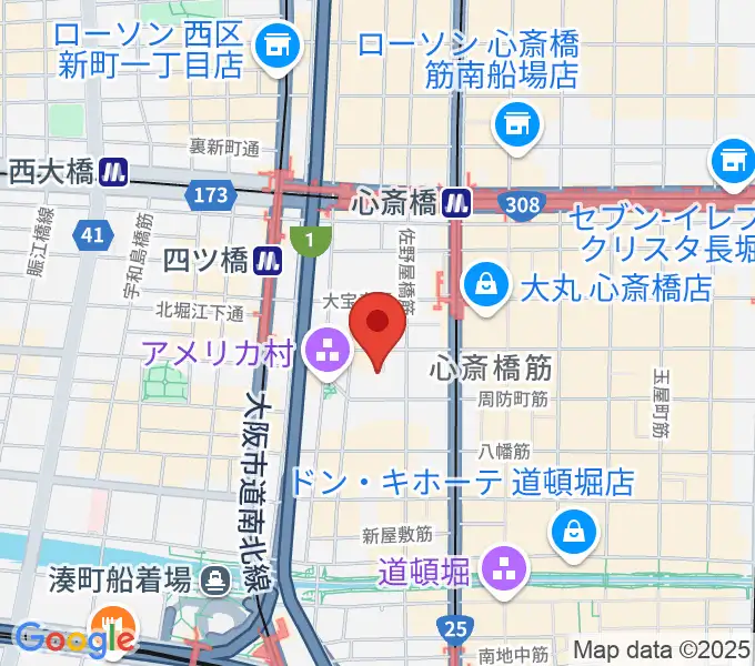 心斎橋BIGCATの地図