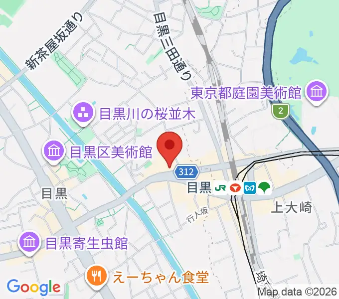 目黒鹿鳴館の地図